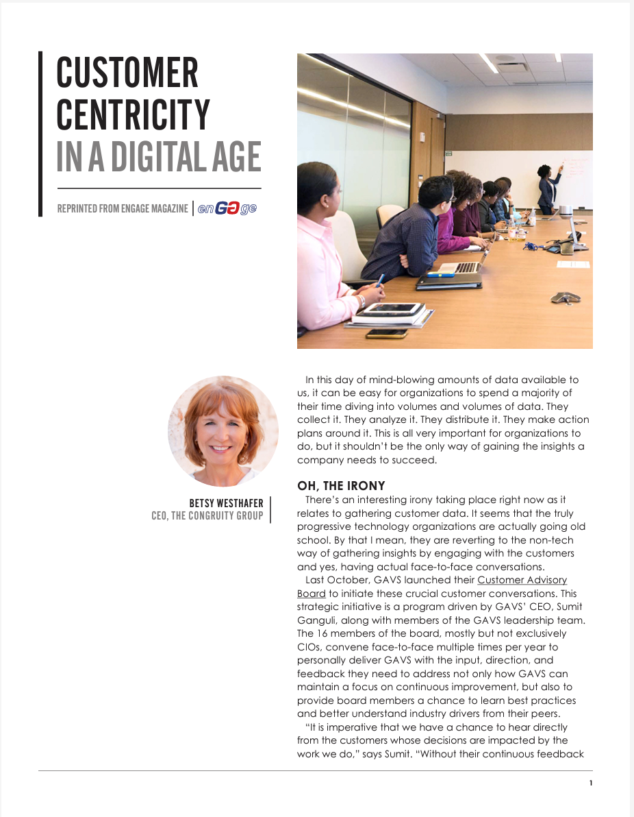 Customer Centricity Article