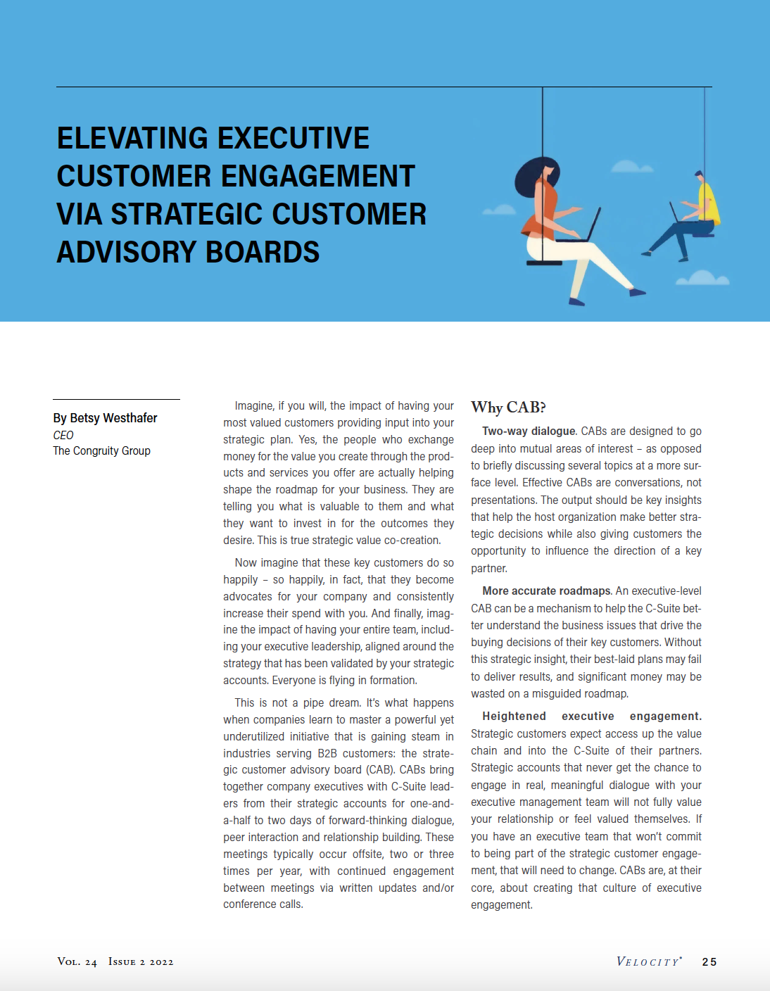 Elevating Executive Customer Engagement via Customer Advisory Board article
